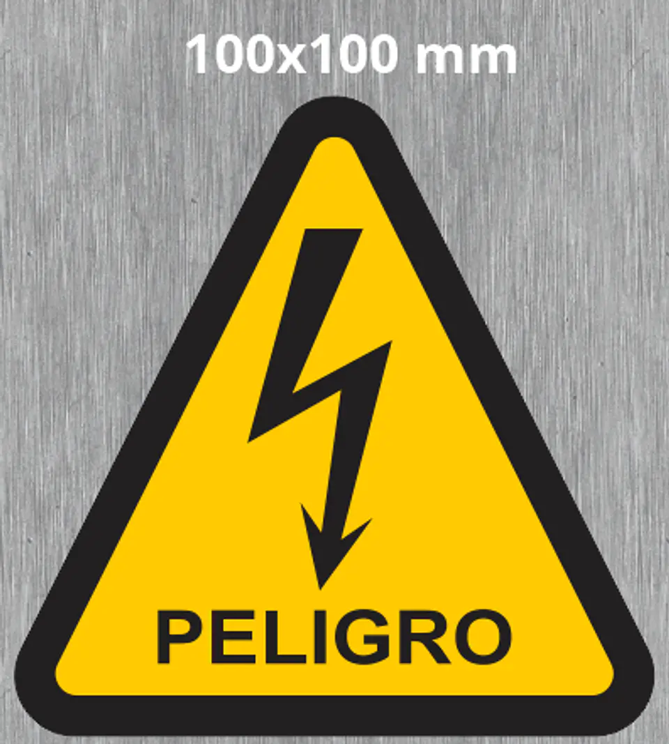 TRIANGULO RAYO PELIGRO AMARILLO 4