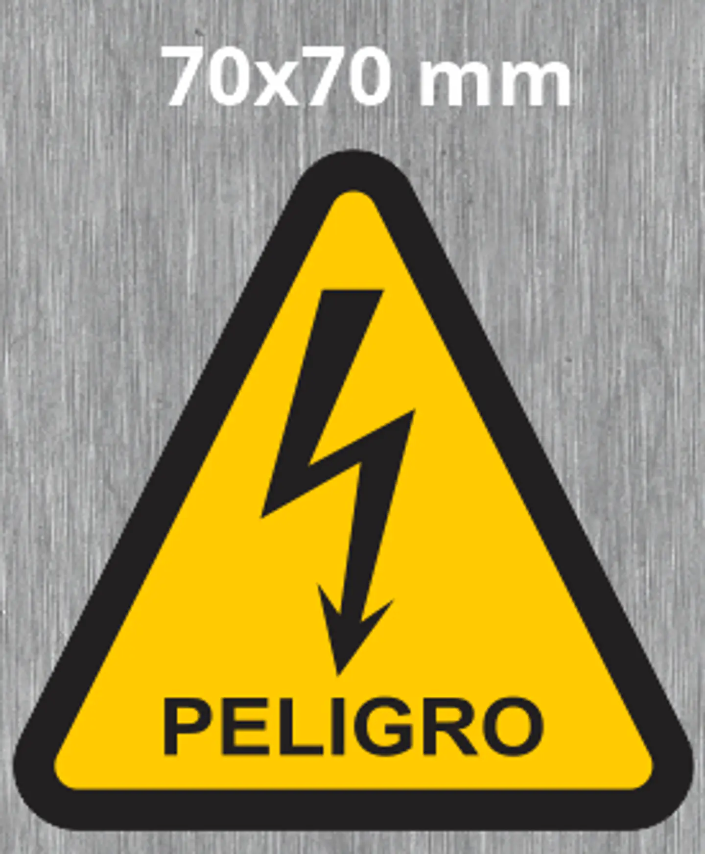 TRIANGULO RAYO PELIGRO AMARILLO 3
