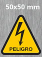 TRIANGULO RAYO PELIGRO AMARILLO - Miniatura 2