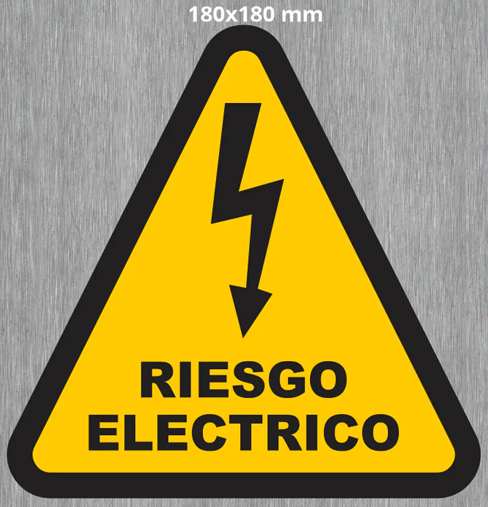 TRIANGULO RAYO PELIGRO AMARILLO 6