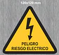 TRIANGULO RAYO PELIGRO AMARILLO - Miniatura 5
