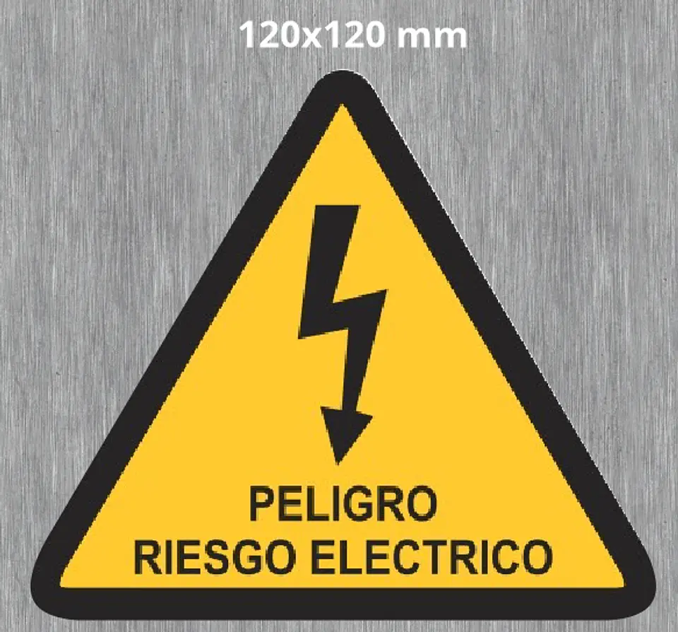 TRIANGULO RAYO PELIGRO AMARILLO 5