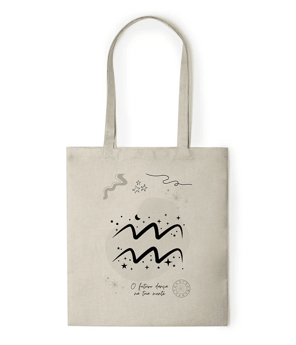 Saco (Tote Bag) -  Signo Aquário