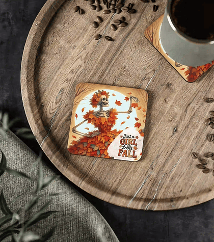 Bases quadradas “Just a Girl Who Loves Fall” 