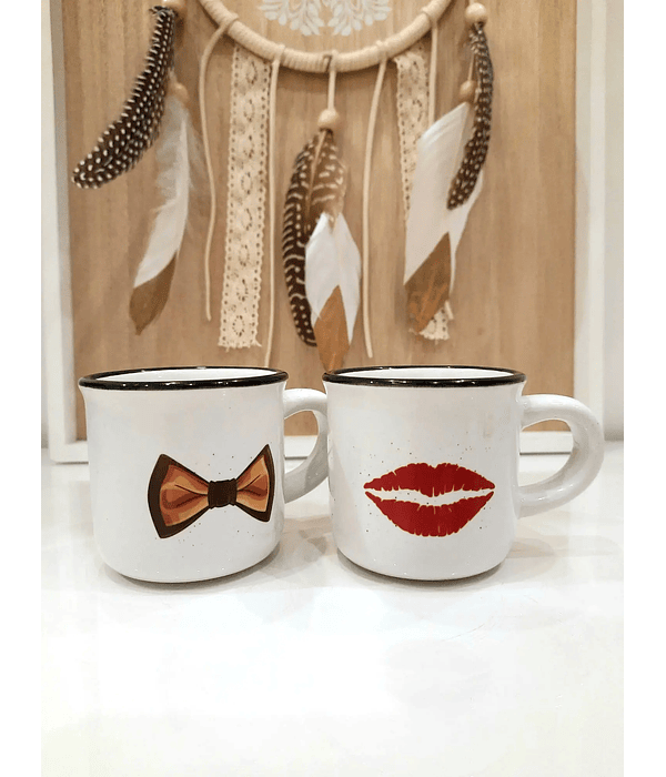 Chávenas de Café Expresso “The Boss & The Real Boss” – Conjunto para Casais - Divertido e Original