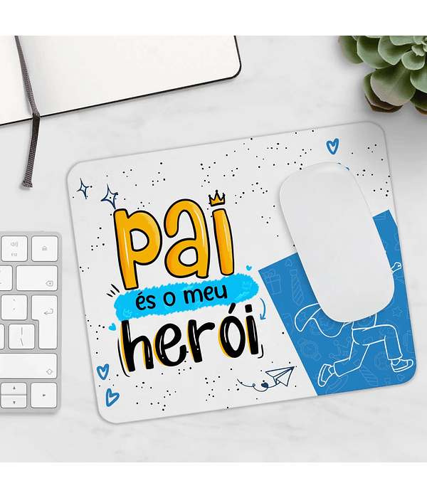 Tapete de Rato Dia do Pai – Pai és o meu Herói (Pai e Filho)