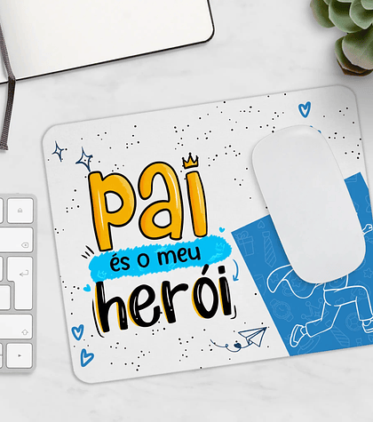 Tapete de Rato Dia do Pai – Pai és o meu Herói (Pai e Filho)