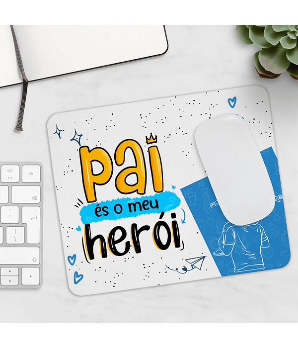 Tapete de Rato Dia do Pai – Pai és o meu Herói (Pai e Filha)