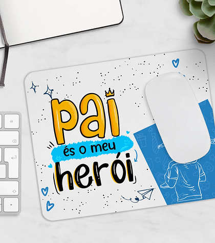Tapete de Rato Dia do Pai – Pai és o meu Herói (Pai e Filha)