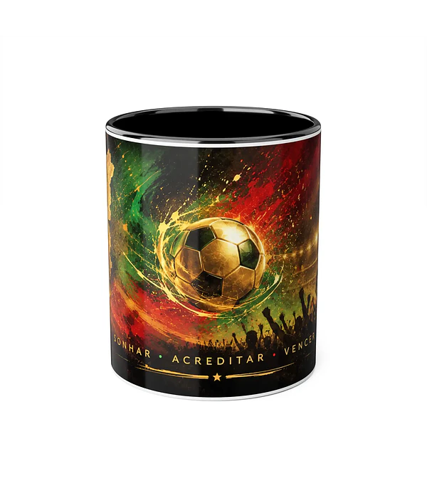 Caneca Portugal - Sonhar. Acreditar. Vencer.