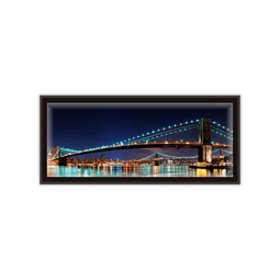 Quadro LED Brooklyn Bridge C - Alteração de valores por medidas