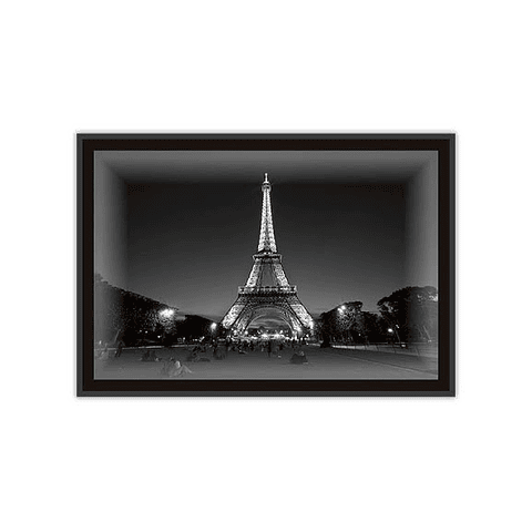 Quadro LED Torre Eiffel Paris - Alteração de valores por medidas