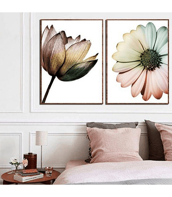 Conjunto de Quadros Decorativos Caleidoscópio 