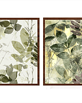 Conjunto de Quadros Decorativos Leaves 