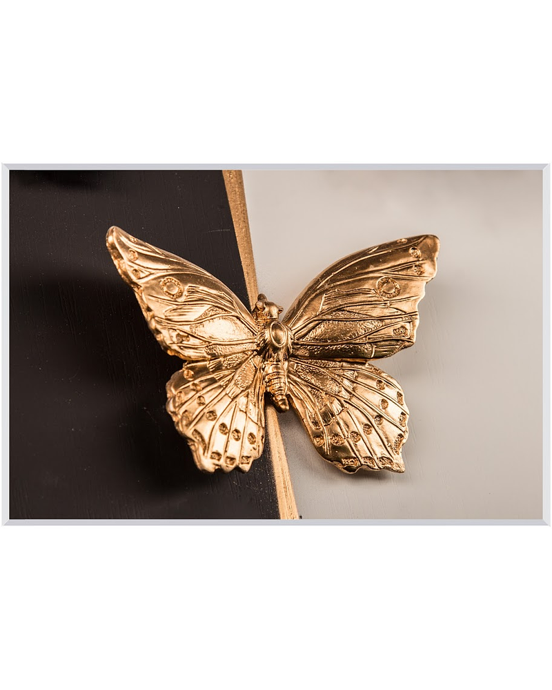 Quadro Decorativo Golden Butterfly 