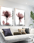 Conjunto de Quadros Decorativos Pink