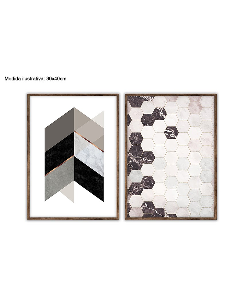 Conjunto de Quadros Decorativos Puzzles