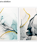 Conjunto de Quadros Decorativos  Trace 