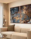 Conjunto de Quadros Decorativos Abstratos Welt 