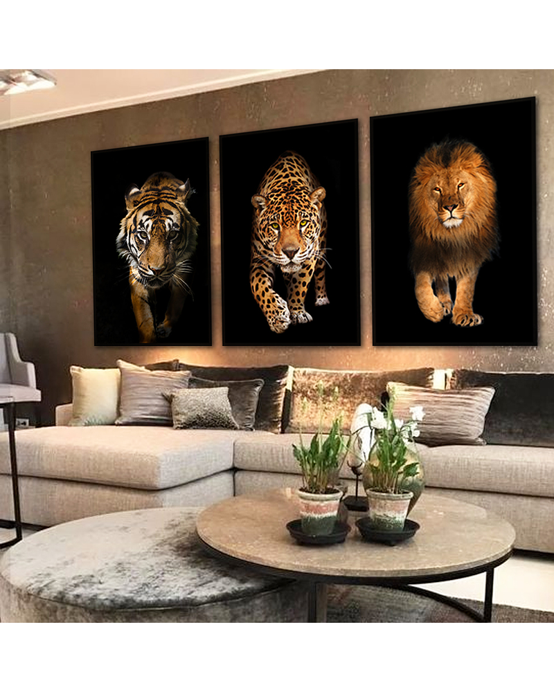 Trio de Quadros Decorativos Metacrilato Wilding