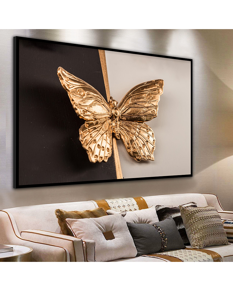 Quadro Decorativo Golden Butterfly 