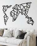 Quadro Decorativo Mapa Mundi In Design