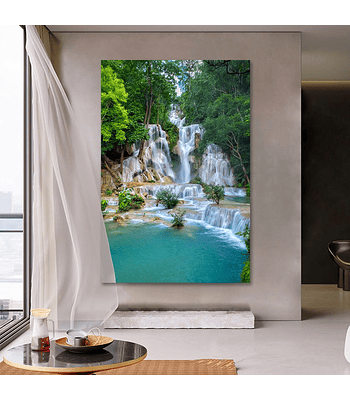 Quadro Decorativo em Tela Waterfall   