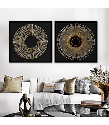 Conjunto de Quadros Decorativos "Mandalas"