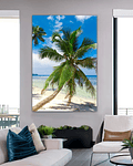 Quadro Decorativo em Tela Coqueiros 