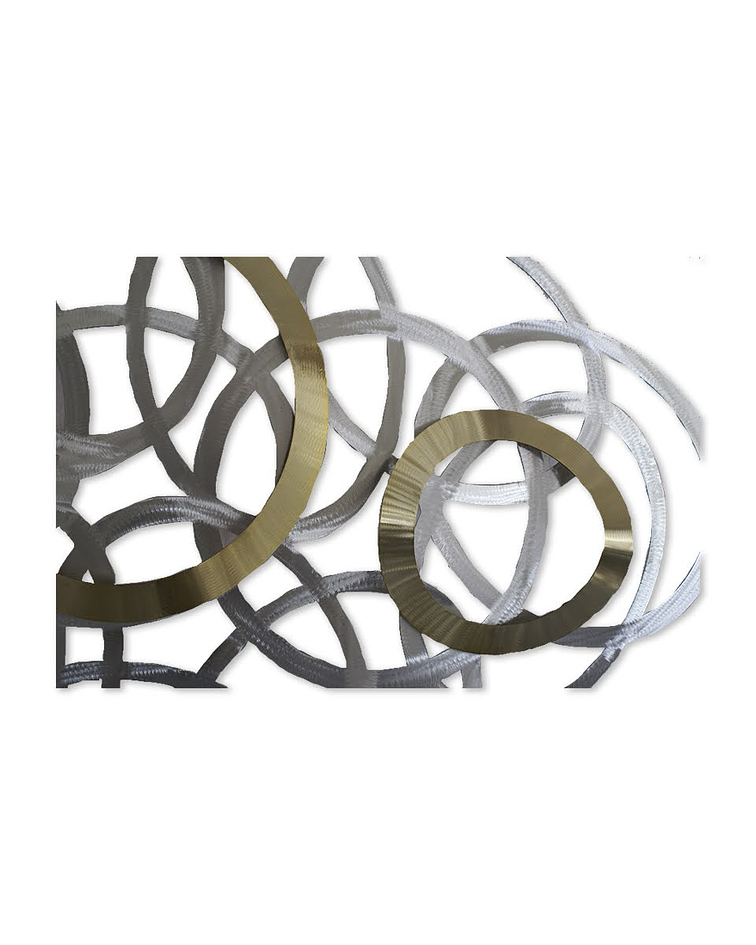 Escultura de Parede em Aço Inox Ring 