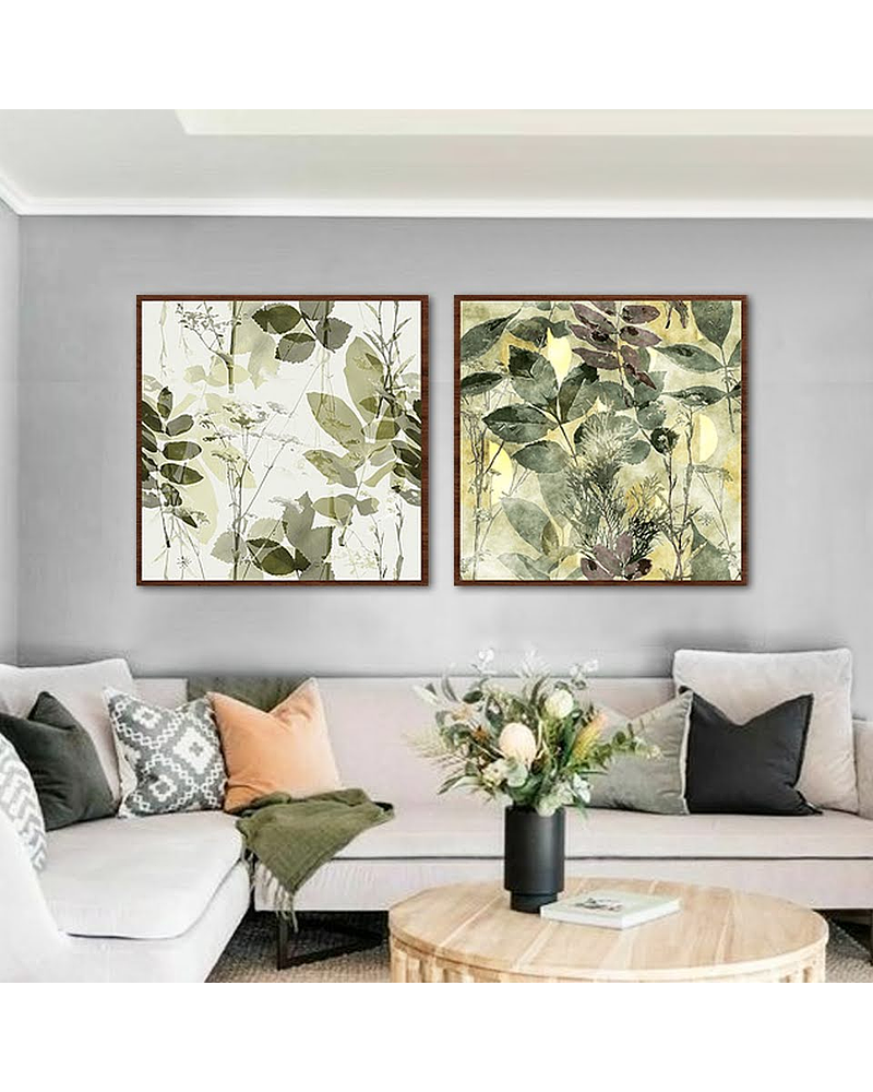 Conjunto de Quadros Decorativos Leaves 