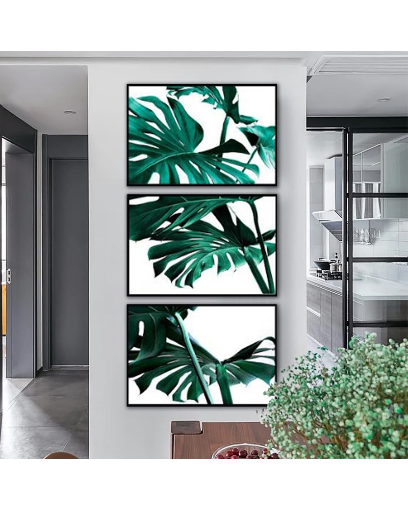 Trio de Quadros Decorativos Mixte 