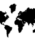 Quadro Decorativo Mapa Mundi em MDF 