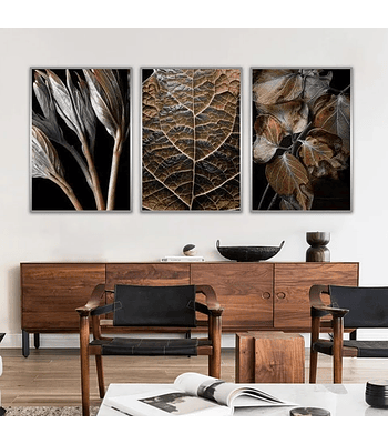 Trio de Quadros Decorativos Davine 