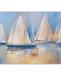 Quadro Decorativo em Tela Boats