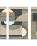 Trio de Quadros Decorativos Asennus