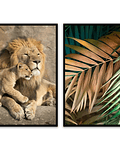 Conjunto de Quadros Decorativos  Jungle 