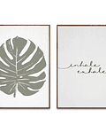 Conjunto de Quadros Decorativos Exhale