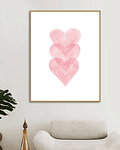 Quadro Decorativo Hearts 