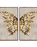 Conjunto de Quadros Decorativos Butterfly
