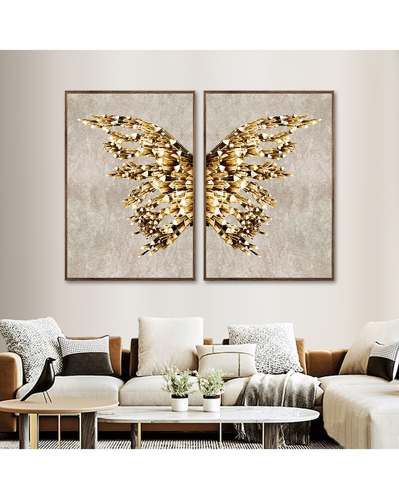 Conjunto de Quadros Decorativos Butterfly