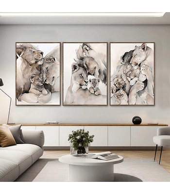 Trio de Quadros Decorativos Feeling 