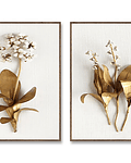 Conjunto de Quadros Decorativos Florais Érica 