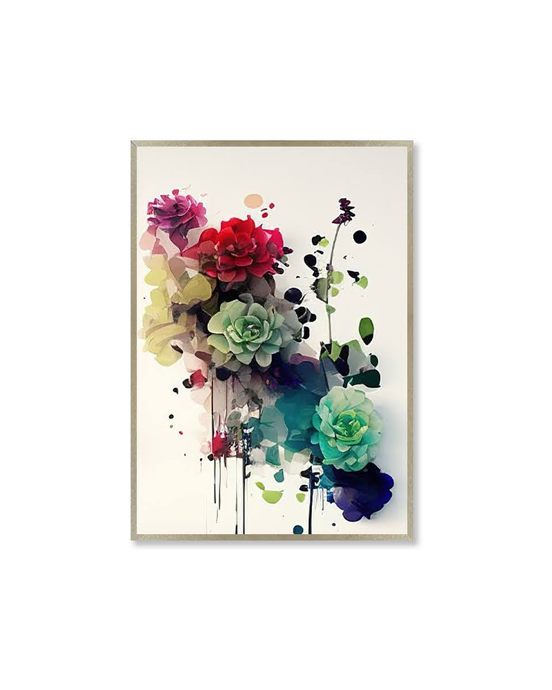 Quadro Decorativo Floral Fantine 