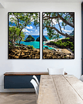 Conjunto de Quadros Decorativos Fernando de Noronha 