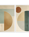 Conjunto de Quadros Decorativos Abstratos Juno 