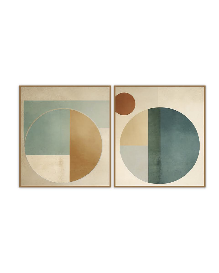Conjunto de Quadros Decorativos Abstratos Juno 