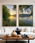 Conjunto de Quadros Decorativos Lake 