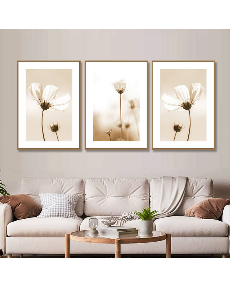 Trio de Quadros Decorativos Allison