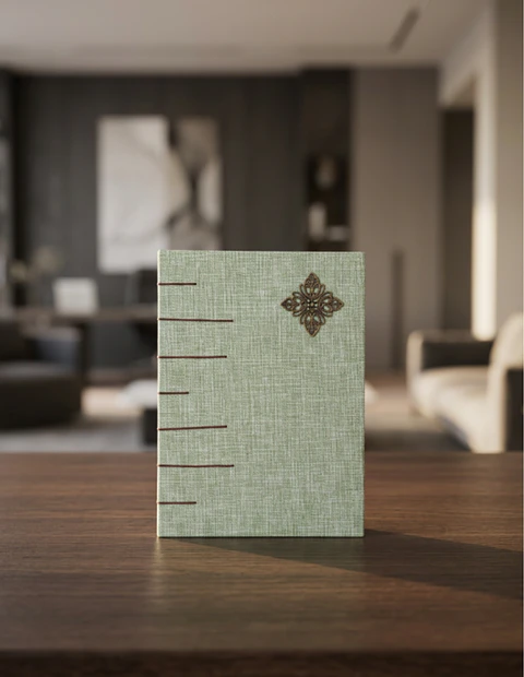 Estrella solitaria en verde. Cuaderno A6, 112 hojas
